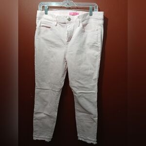 Lilly Pulitzer 29" South Ocean High Rise Calla Light Pink Jean Size 14